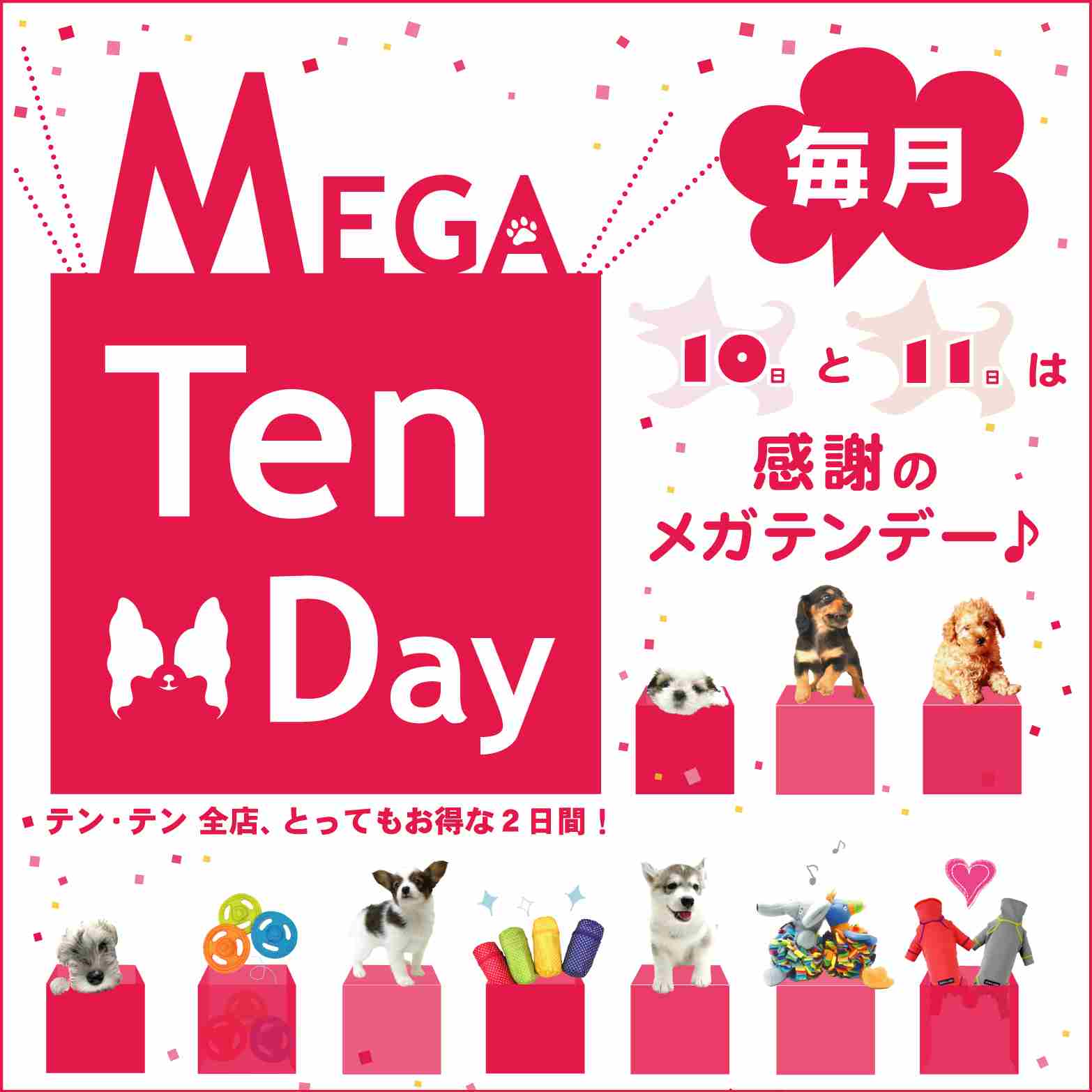毎月１０日、１１日は感謝のメガテンデー