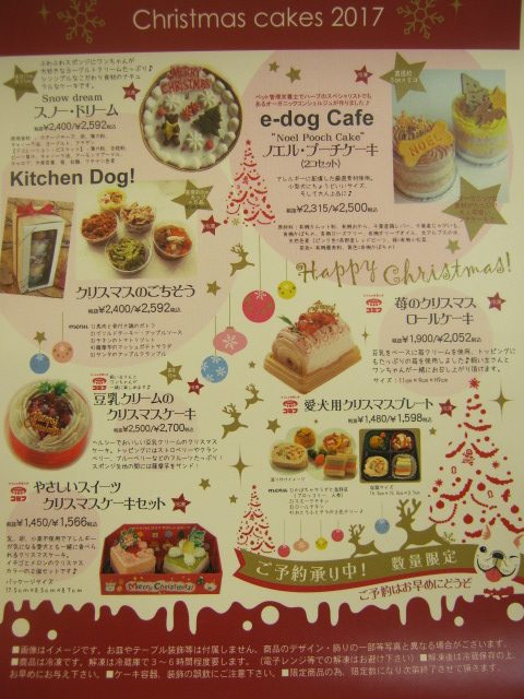 クリスマスケーキのご予約開始！！