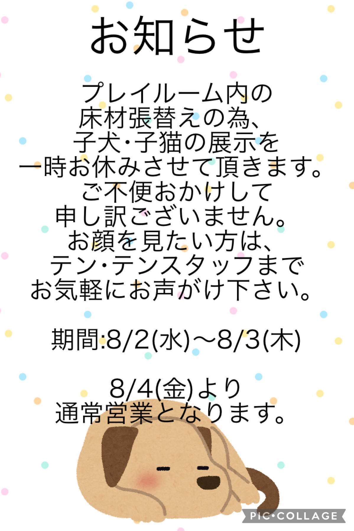 ☆手稲店よりお知らせ☆