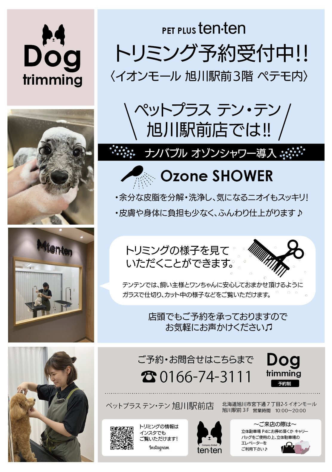 旭川駅前店　トリミング🫧