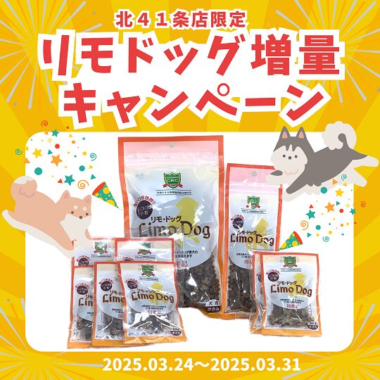 ★リモドッグ増量キャンペーン！★