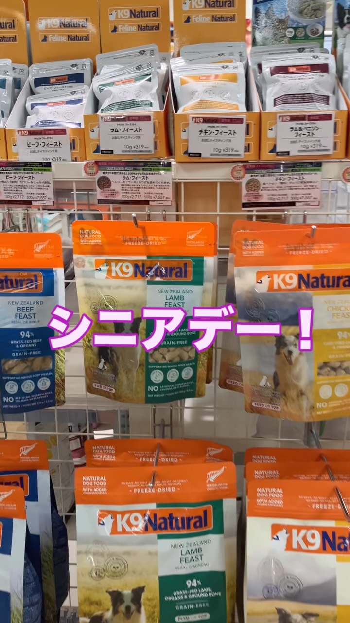 毎月4日、28日はシニアデー💜🐶